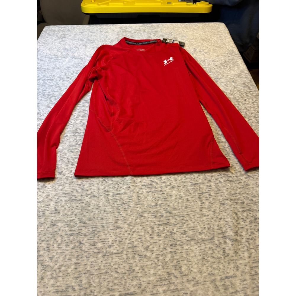 Under Armour HeatGear Red Compression‎ Long Sleeve Baselayer Top Men's XL NWT
